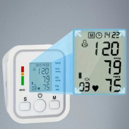 Medidor de Pressão Arterial Digital + Instrução de Voz